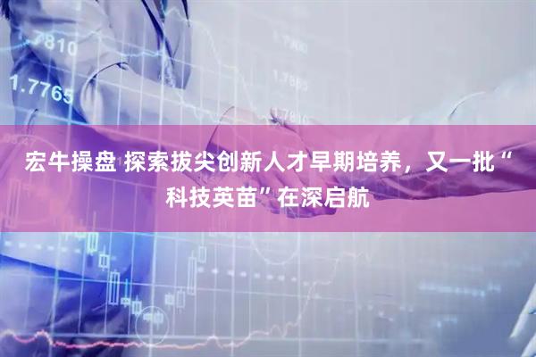 宏牛操盘 探索拔尖创新人才早期培养,又一批“科技英苗”在深启航